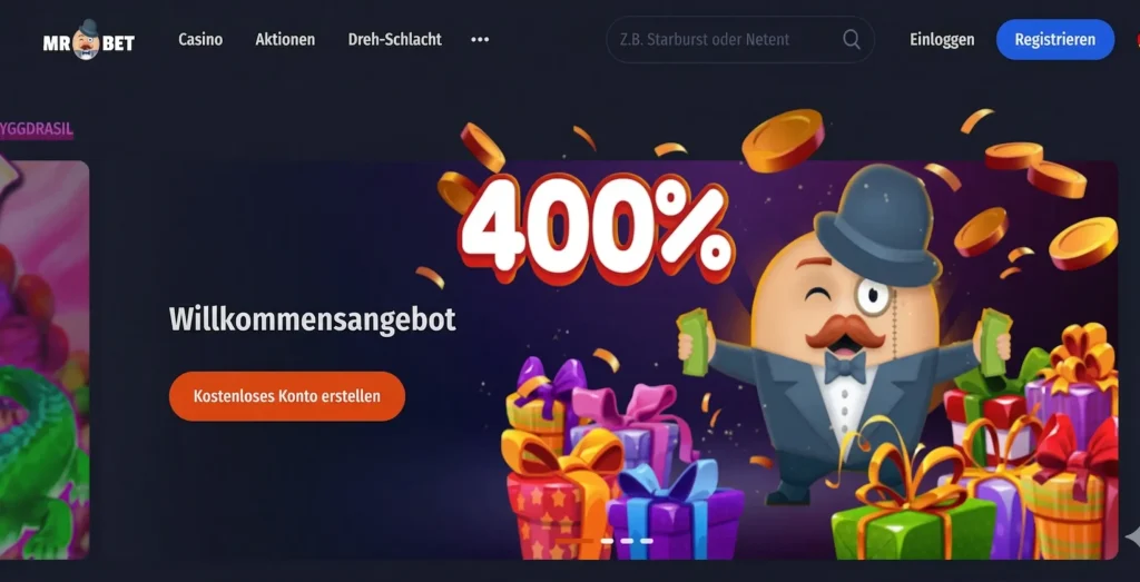 mr-bet - welcome page 400